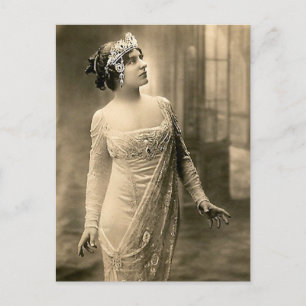 1905 Abend Gown Postkarte
