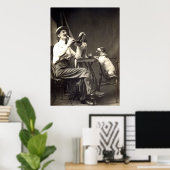 1905 Biertrinkhunde Poster (Heimbüro)