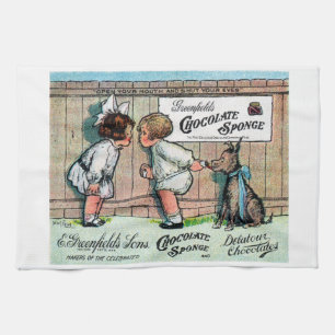 1905 Chocolate Candy Ad Küchentuch