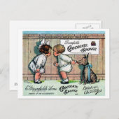1905 Chocolate Candy Ad Postkarte (Vorne/Hinten)