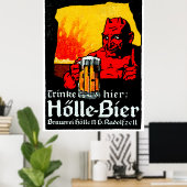 1905 Deutsches Bierposter Poster (Heimbüro)