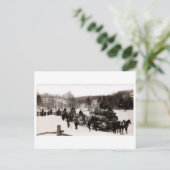 1905 Holzfäller bei der Arbeit Postkarte (Stehend Vorderseite)