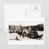 1905 Holzfäller bei der Arbeit Postkarte (Vorne/Hinten)