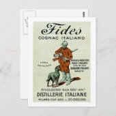 1905 Italienischer Cognac Postkarte (Vorne/Hinten)