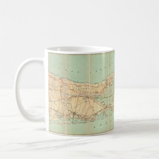 1905 Long Island Map Tasse (Links)