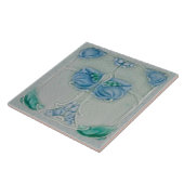 1905 Marsden Art Nouveau Blue Floral Repro Tile Fliese (Seite)