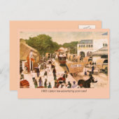 1905 Street Scene Colombo Ceylon Lipton Postkarte (Vorne/Hinten)