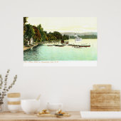 1905 Vintag Bemus Point, Chautaqua Lake, Poster (Küche)