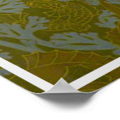 1905 Vintage Europäische Schwimmfisch-Tapete Poster (Ecke)