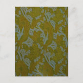 1905 Vintage Europäische Schwimmfisch-Tapete Postkarte (Vorderseite)