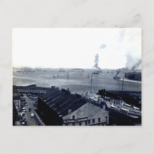 1906 Boston Harbor Postcard Postkarte