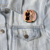 1906 Edwardian Hochzeit Button (Beispiel)