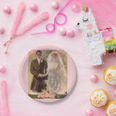 1906 Edwardian Hochzeit Pappteller (Party)