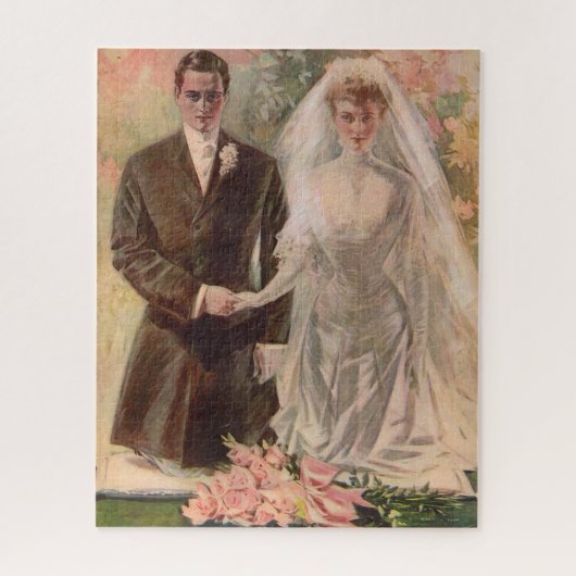 1906 Edwardian Hochzeit Puzzle (Vertikal)