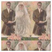 1906 Edwardian Hochzeit Stoff (Nahaufnahme)