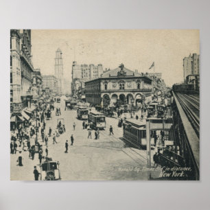 1906 Herald Square, New York City Antik Poster