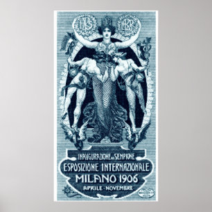 1906 Internationale Messe Mailand Poster