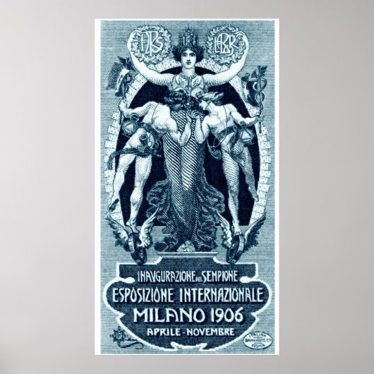 1906 Internationale Messe Mailand Poster (Vorne)