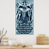1906 Internationale Messe Mailand Poster (Küche)