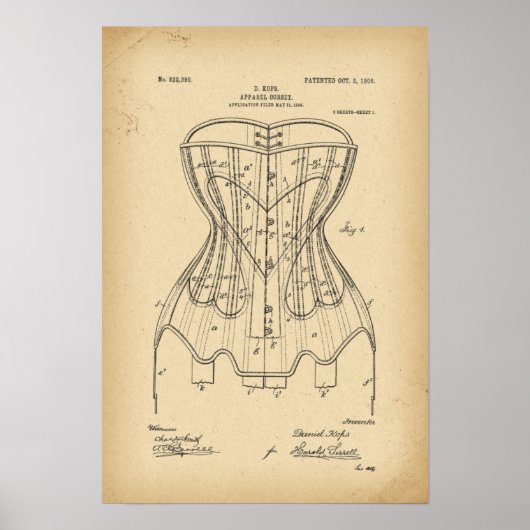 1906 Patentkorset Poster (Vorne)