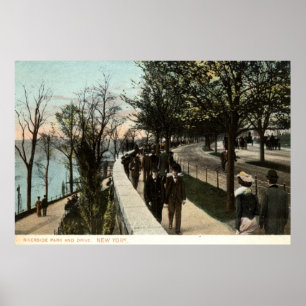 1906 Riverside Park and Drive, New York City Poster