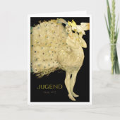 1906!! "VÖGEL OF A FEATHER" ART NOUVEAU GREETING KARTE (Vorderseite)