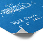 1906 Wasserwaffe Patentkunst Zeichne Druck Poster (Ecke)