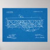 1906 Wright Brothers Flugzeugpatentkunst Zeichnend Poster (Vorne)
