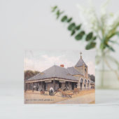 1907 Bahnhof Bayonne, NJ Vintag Postkarte (Stehend Vorderseite)