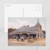 1907 Bahnhof Bayonne, NJ Vintag Postkarte (Vorne/Hinten)