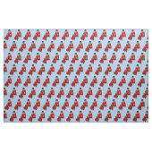 1907 hübsche Dame auf einem Schaukelprint Stoff (Yard (91,4 cm))