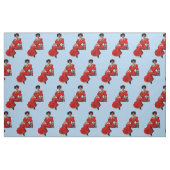 1907 hübsche Dame auf einem Schaukelprint Stoff (Fat Quarter (45,7 x 55,9 cm))