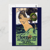 1907 Italienisches Schlachtschiff Roma Postkarte (Vorne/Hinten)