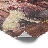 1907 Postkarte. Keine Reste für Hunde & Katzen Poster (Ecke)