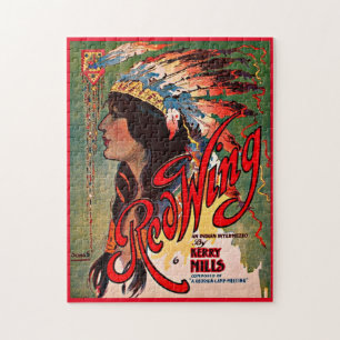 1907 Redwing sheet music cover print Puzzle