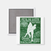1907 Schweizer Wrestling Magnet (Vorderseite/Rückseite)