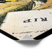 1907 Vintage Karikatur Argentiniens Präsident Poster (Ecke)