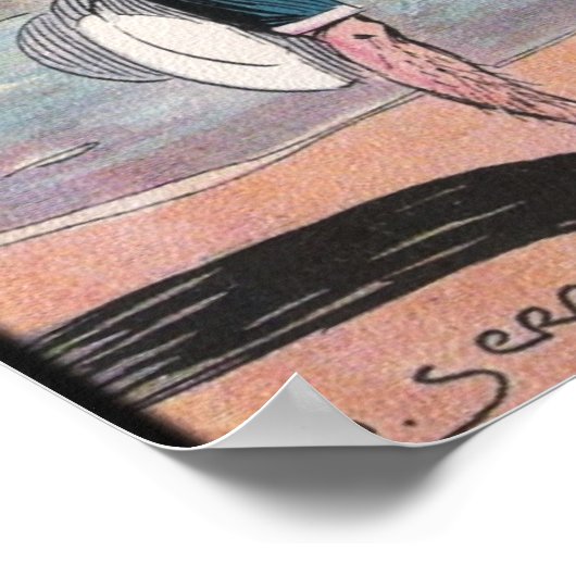 1907 Vintage Monterrey-Zigarrenwerbung Poster (Ecke)