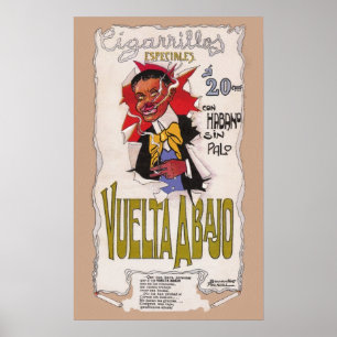 1907 Vintage Vuelta Abajo Zigarettenwerbung Poster