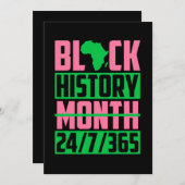 1908 AKA Black History Month Save The Date (Vorne/Hinten)