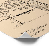 1908 Faltkamera Patent Art Zeichnend Druck Poster (Ecke)