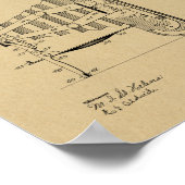 1908 Faltkamera Patent Art Zeichnend Druck Poster (Ecke)