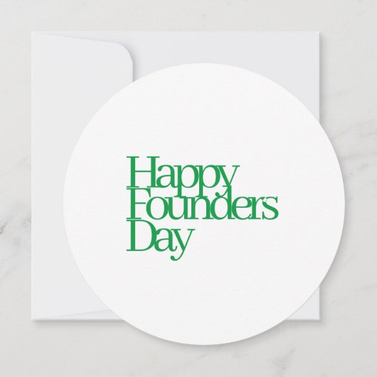 1908 Founders Day Note Card Einladung (Rückseite)