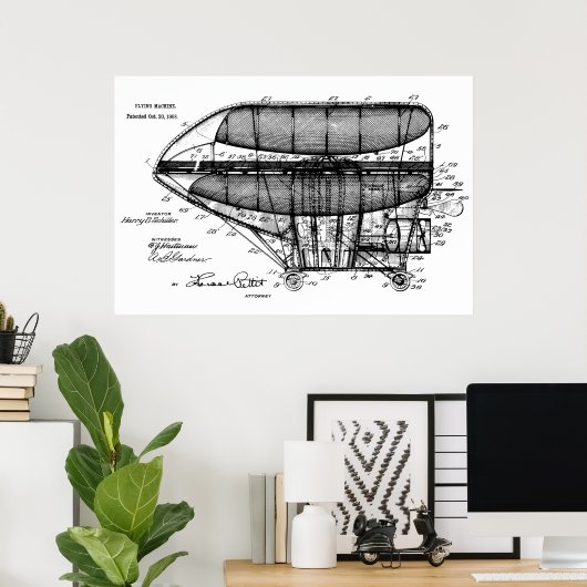 1908 Gesellschaftspatent Zeichnend Kunstdruck Poster (Heimbüro)