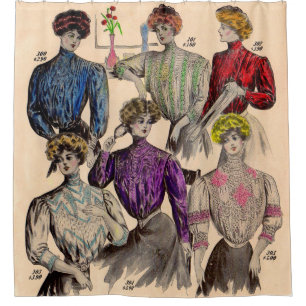 1908 Gimbels Damenblusen Blusenaufhängung Nr. 1 Duschvorhang