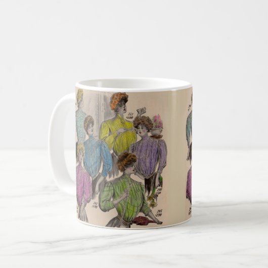 1908 Gimbels Damenblusen Blusenaufhängung Nr. 1 Kaffeetasse (Vorderseite Links)
