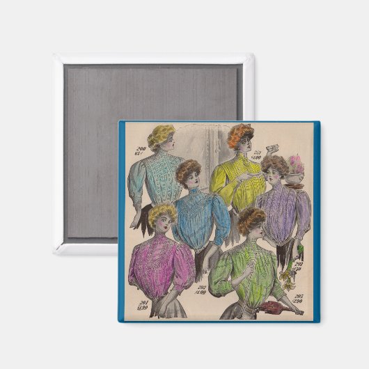 1908 Gimbels Damenblusen Blusenaufhängung Nr. 1 Magnet (Vorderseite/Rückseite)