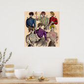 1908 Gimbels Damenblusen Blusenaufhängung Nr. 1 Poster (Küche)