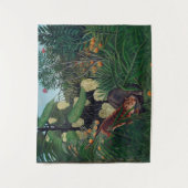 1908  Henri-Rousseau-Gemälde Wandteppich (Vorderseite)