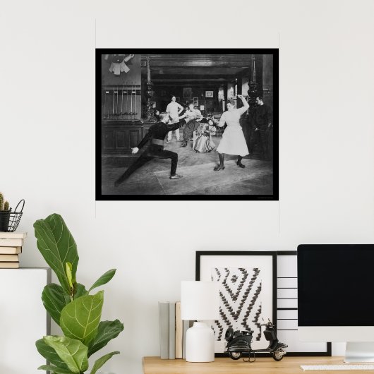 1908: Mensch und Frauen Poster (Heimbüro)